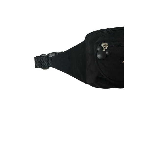 VTG Walt Disney World Character Spell Out Black Fanny Pack Mickey Embroidered - Picture 4 of 16